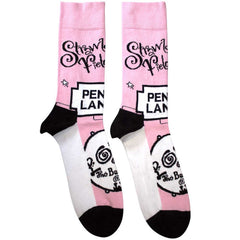 The Beatles Unisex Ankle Socks Strawberry Fields/Penny Lane - Pink
