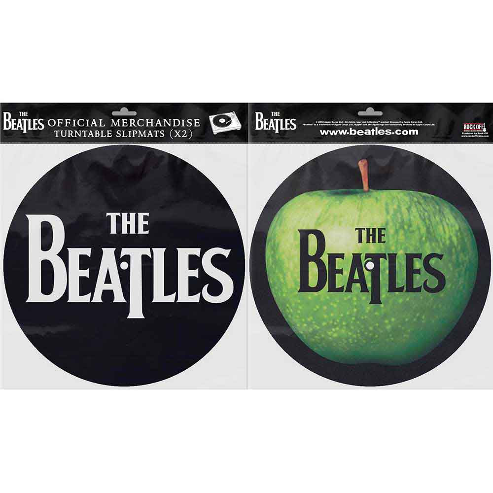 The Beatles Turntable Slipmat Set Drop T Logo & Apple