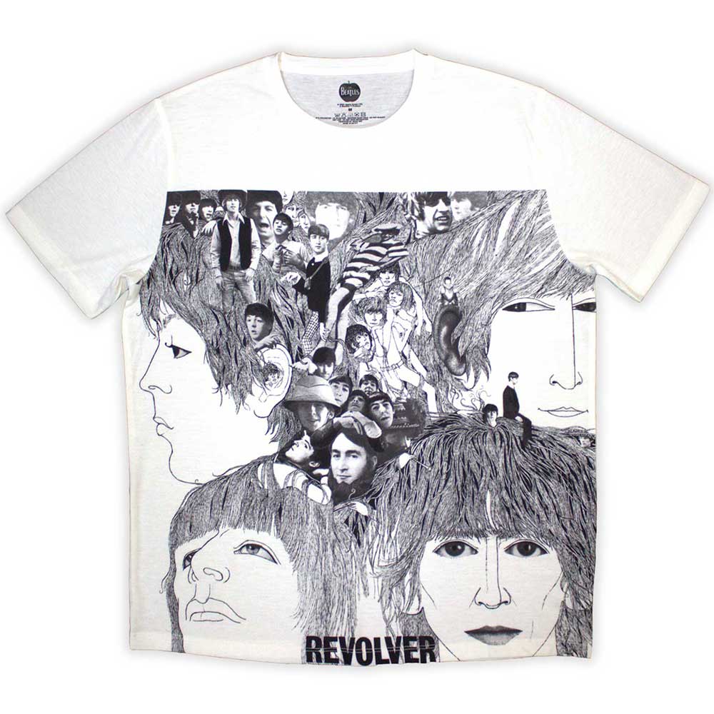 The Beatles Unisex Sublimation T-Shirt Revolver - White