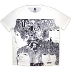 The Beatles Unisex Sublimation T-Shirt Revolver - White