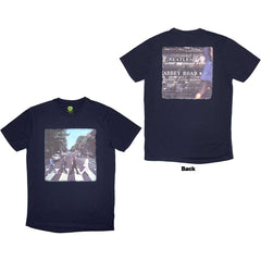 The Beatles Unisex T-Shirt Vintage Abbey Road - Navy Blue
