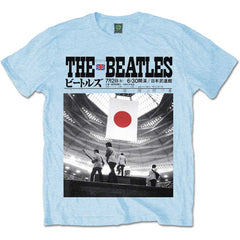 The Beatles Unisex T-Shirt At the Budokan - Light Blue