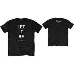 The Beatles Unisex T-Shirt Let It Be - Black