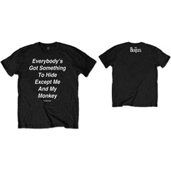The Beatles Unisex T-Shirt Me and My Monkey - Black
