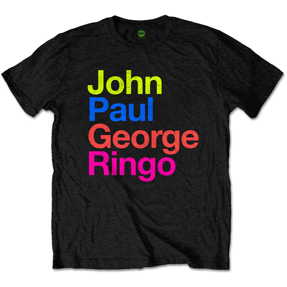 The Beatles Unisex T-Shirt JPG&R Pepper Suit Colours - Black