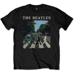 The Beatles Kids T-Shirt Abbey Road & Logo - Black