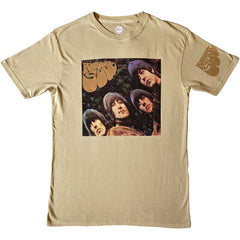 The Beatles Unisex T-Shirt Rubber Soul US - Sand