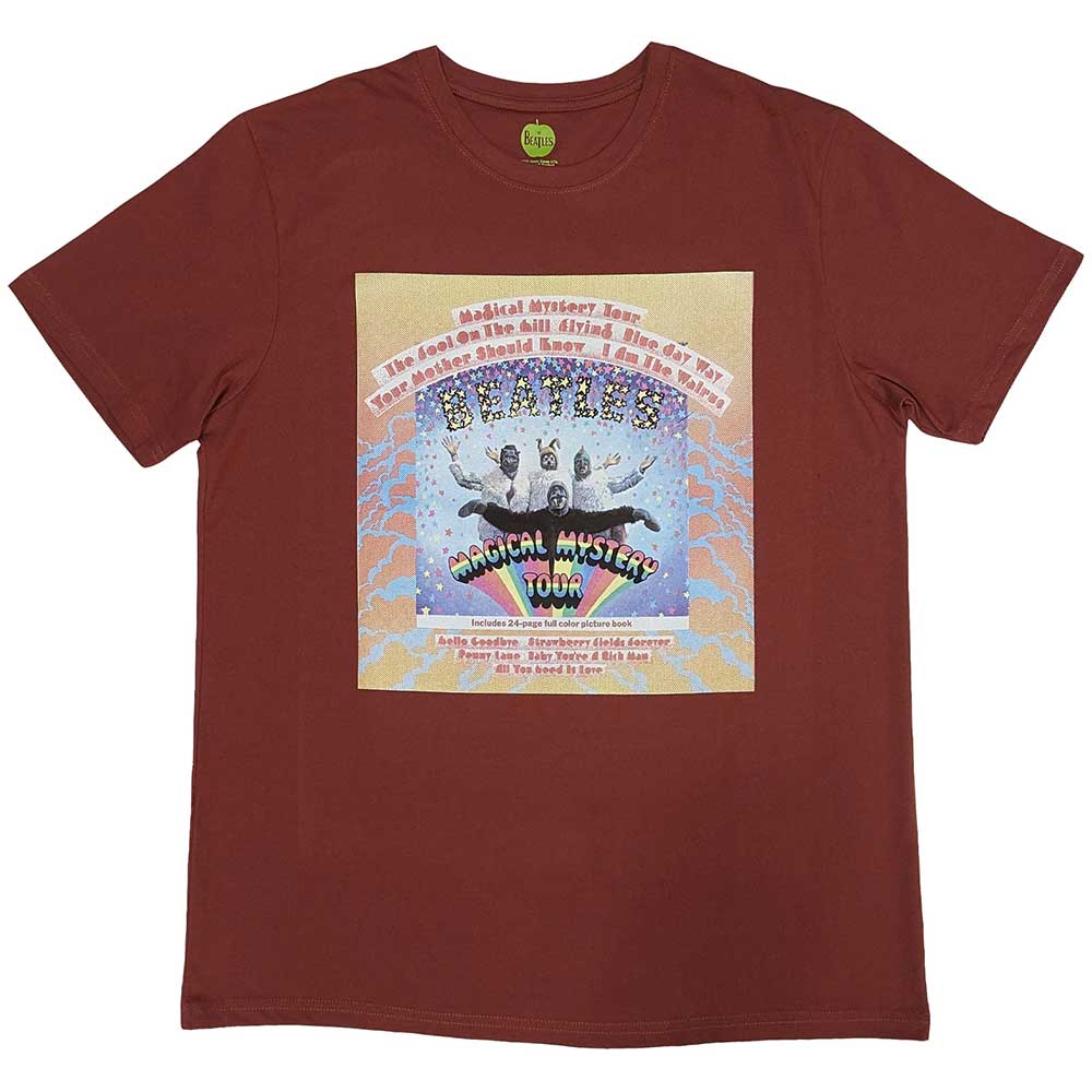 The Beatles Unisex T-Shirt Magical Mystery Tour Album Cover - Red