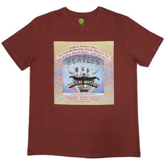 The Beatles Unisex T-Shirt Magical Mystery Tour Album Cover - Red