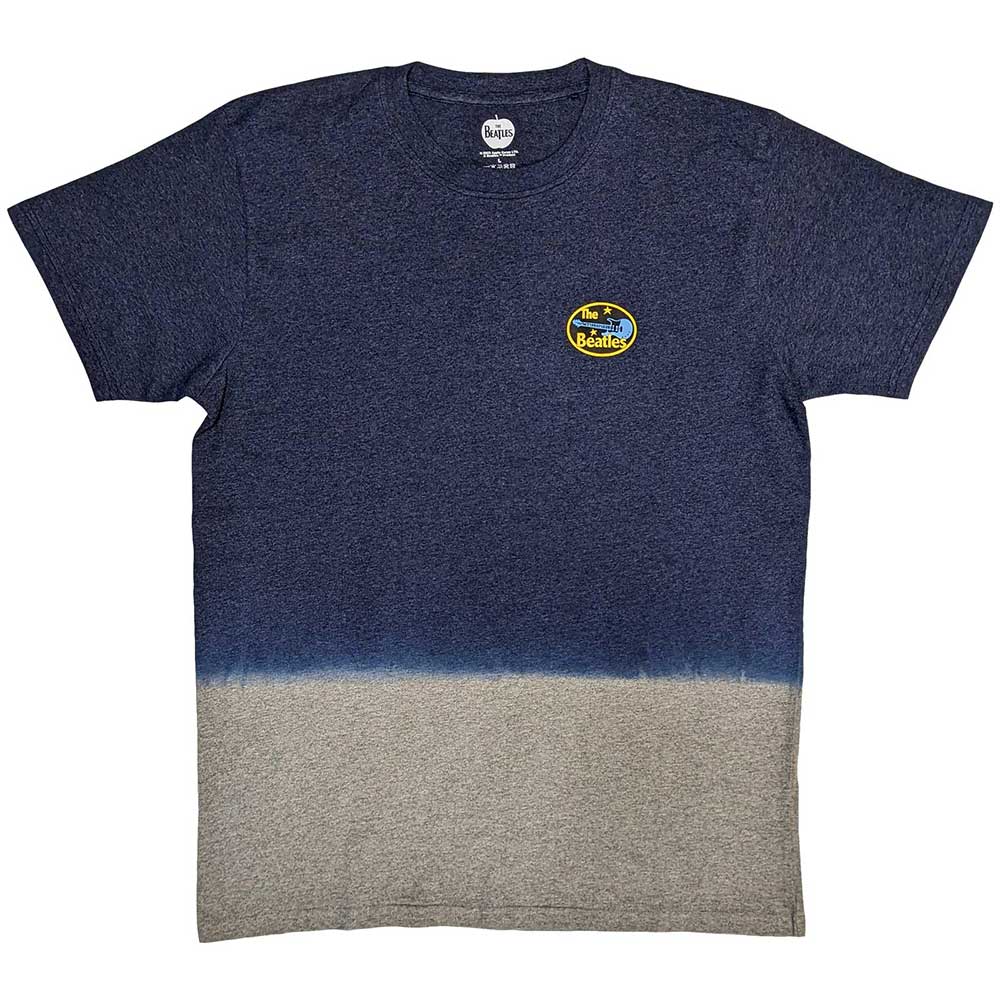 The Beatles Unisex T-Shirt Oval Logo - Navy Blue