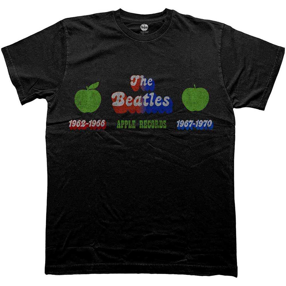 The Beatles Unisex T-Shirt Apple Years - Black