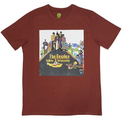 The Beatles Unisex T-Shirt Yellow Submarine Album Cover - Red