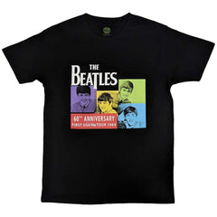The Beatles Unisex T-Shirt US 1964 - Black