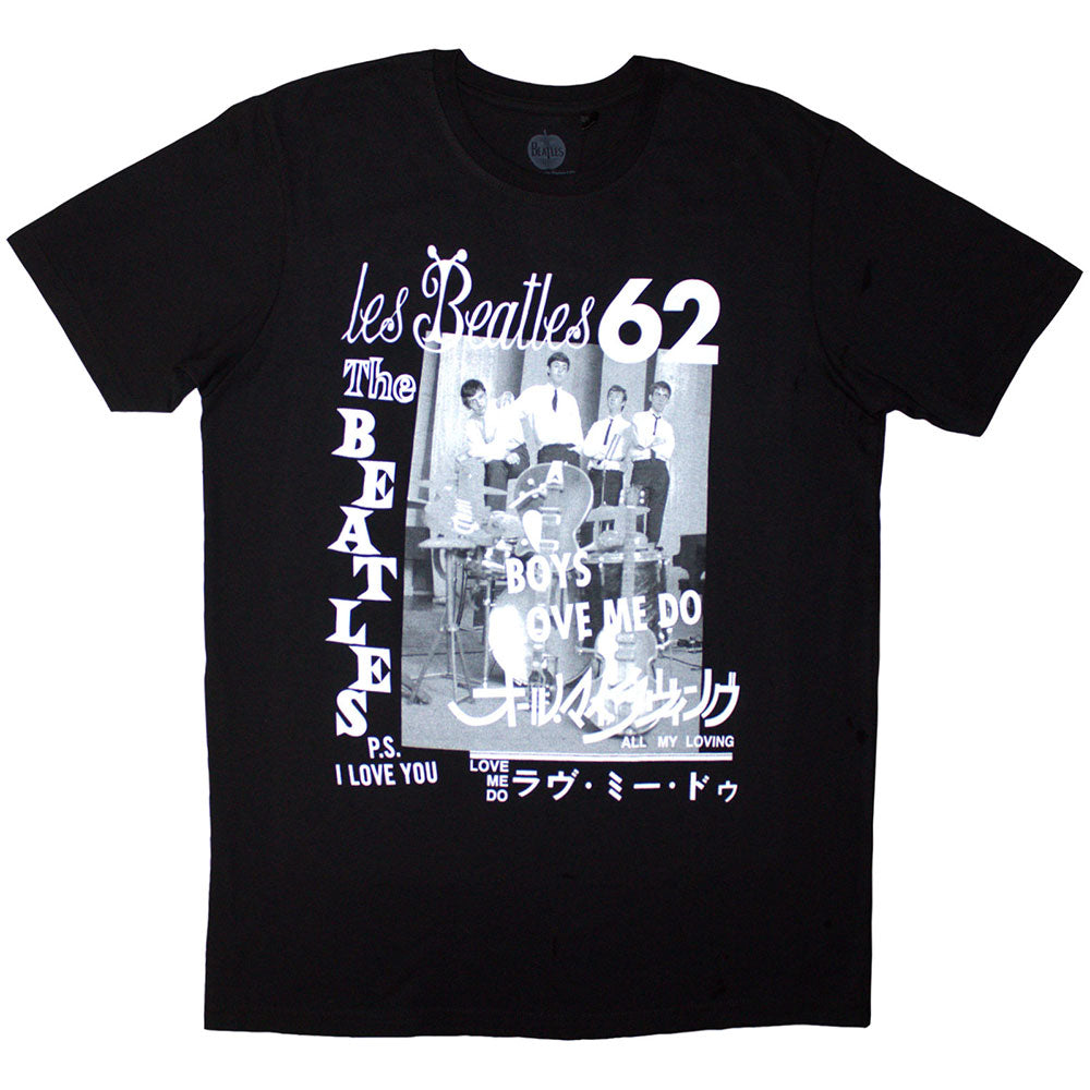 The Beatles Unisex T-Shirt 1962 - Black