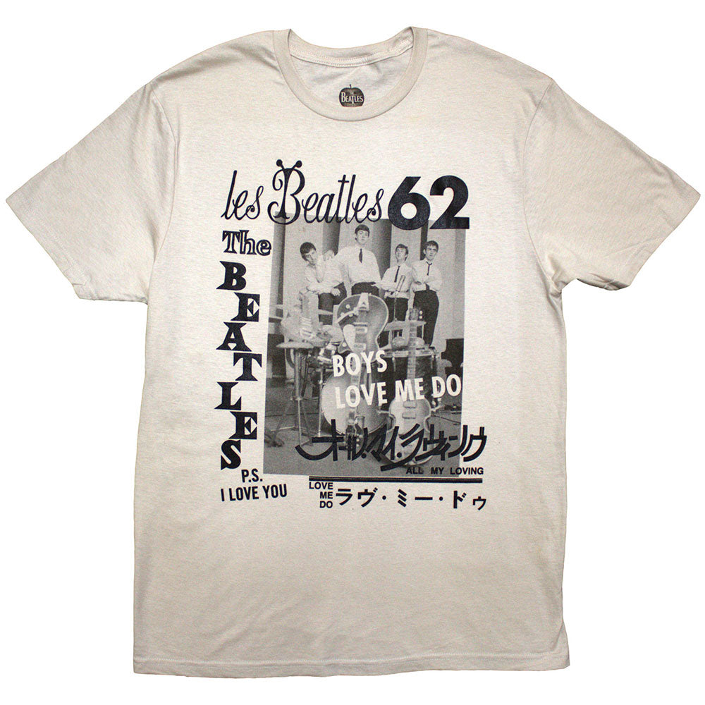 The Beatles Unisex T-Shirt 1962 - Sand
