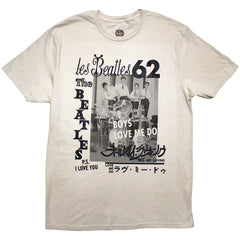 The Beatles Unisex T-Shirt 1962 - Sand