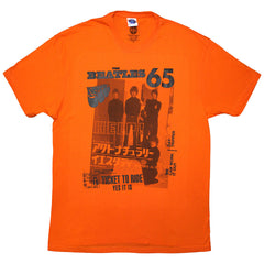 The Beatles Unisex T-Shirt 1965 - Orange