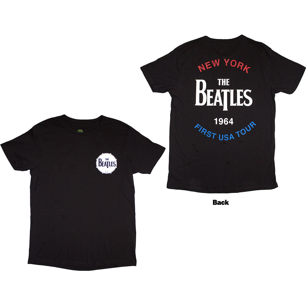 The Beatles Unisex T-Shirt New York 1964 - Black