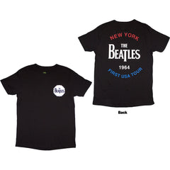 The Beatles Unisex T-Shirt New York 1964 - Black