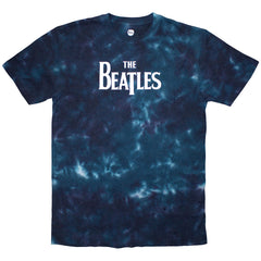 The Beatles Unisex T-Shirt Drop T Logo - Blue
