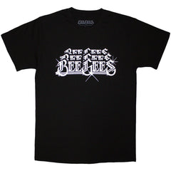 Bee Gees Unisex T-Shirt Stacked Logo - Black
