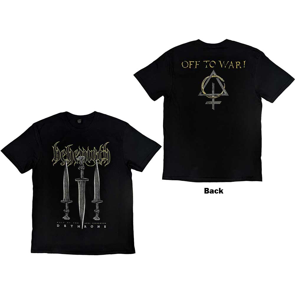 Behemoth Unisex T-Shirt Off To War! - Black