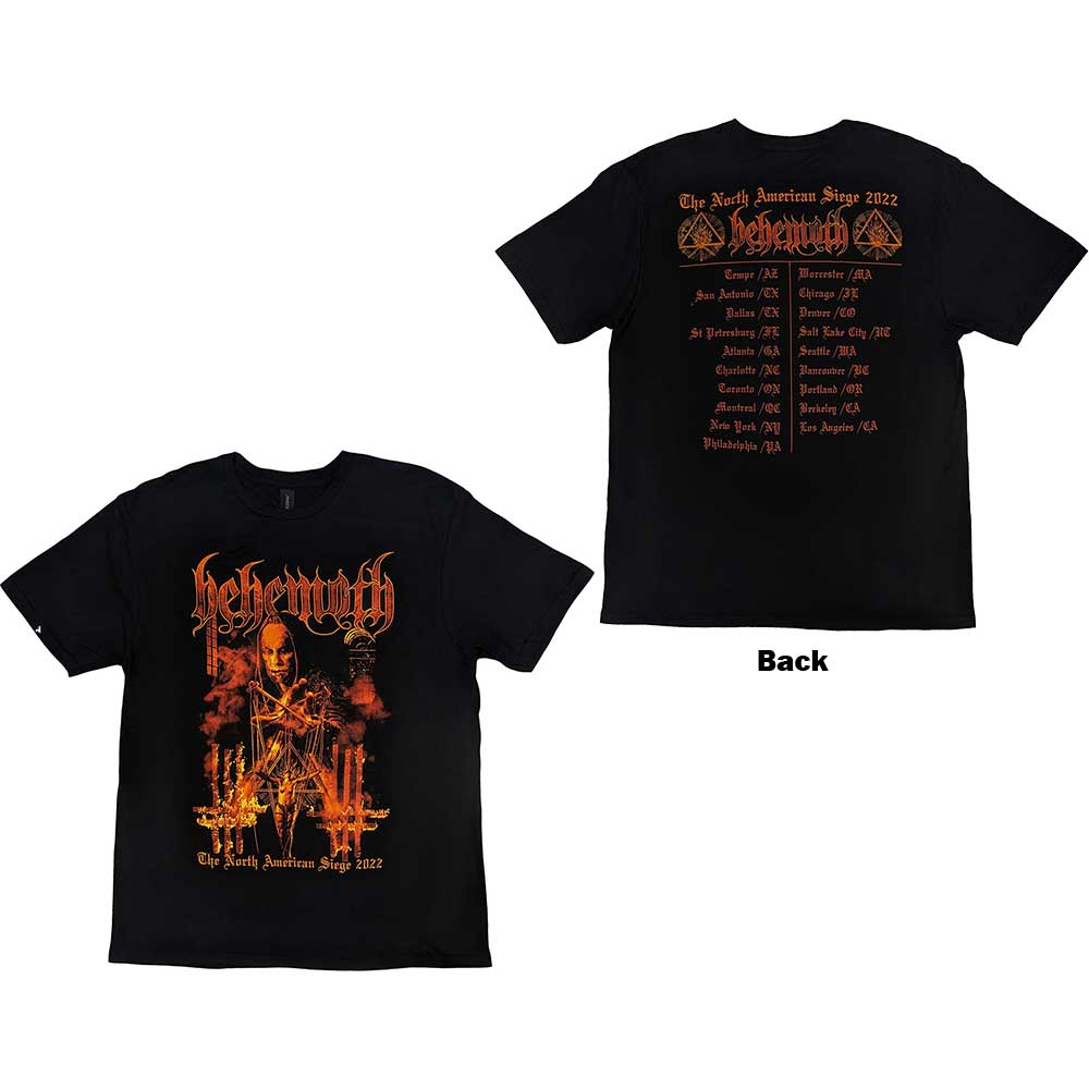 Behemoth Unisex T-Shirt North American Tour '22 Puppet Master - Black