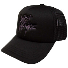 Bullet For My Valentine Unisex Mesh Back Cap Purple Logo - Black