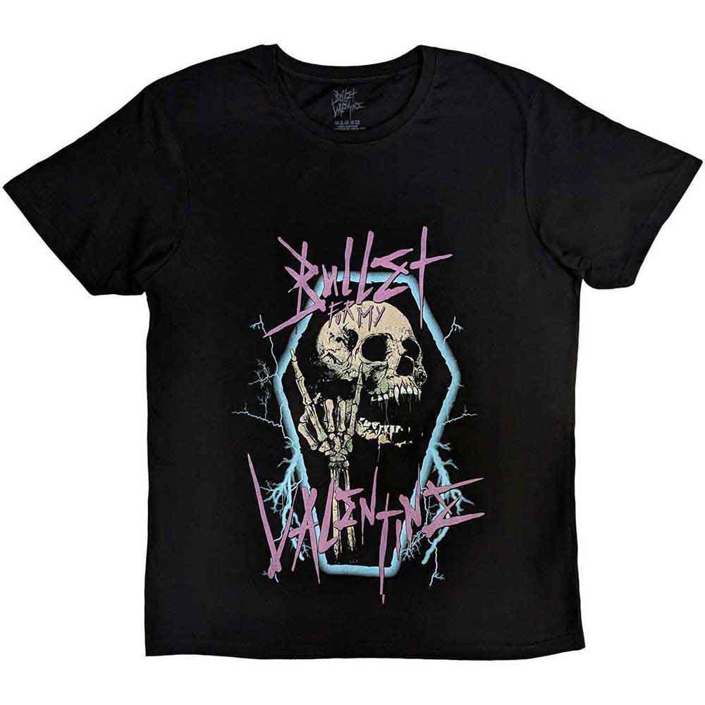 Bullet For My Valentine Unisex T-Shirt Thrash Skull - Black