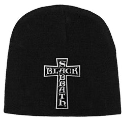 Black Sabbath Unisex Beanie Hat Cross Logo - Black