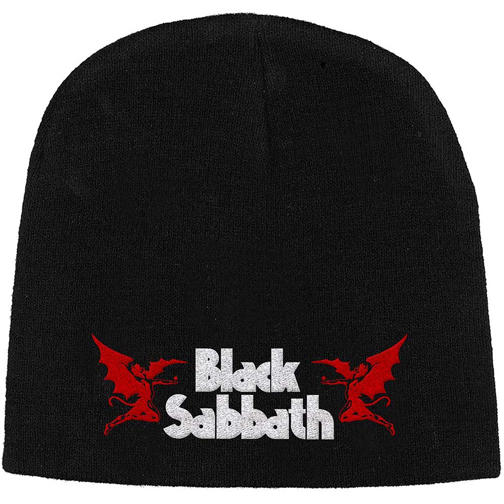 Black Sabbath Unisex Beanie Hat Logo & Devils - Black