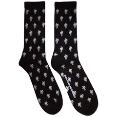 Billie Eilish Unisex Terry Socks Blohsh Pattern - Black