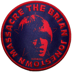 The Brian Jonestown Massacre Standard Patch Circle Face Navy Blue - Navy Blue