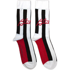 Blondie Unisex Ankle Socks Parallel Lines - White