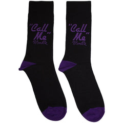 Blondie Unisex Ankle Socks Call Me - Black