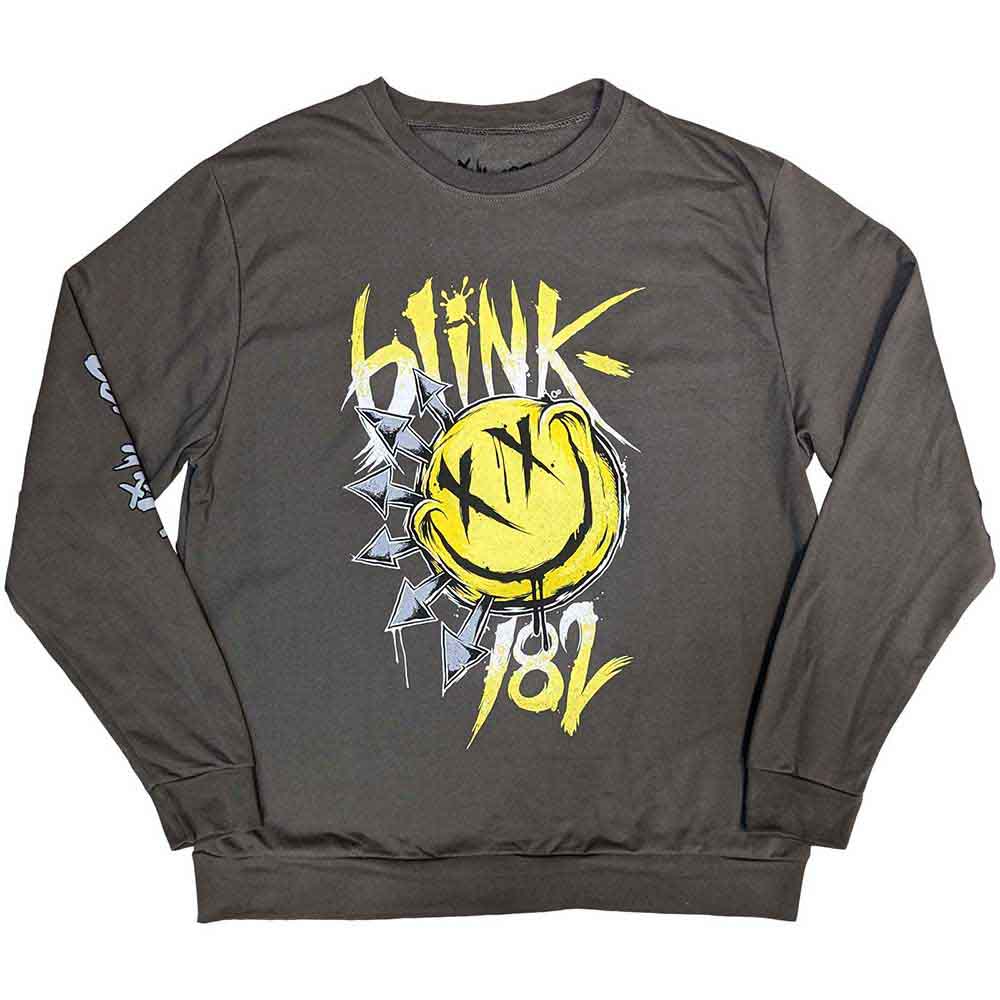 Blink-182 Unisex Sweatshirt Big Smile - Charcoal Grey