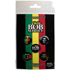 Bob Marley Button Badge Pack One Love