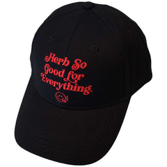Bob Marley Unisex Baseball Cap Herb So Good - Black