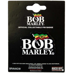 Bob Marley Pin Badge Logo