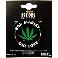 Bob Marley Pin Badge Leaf