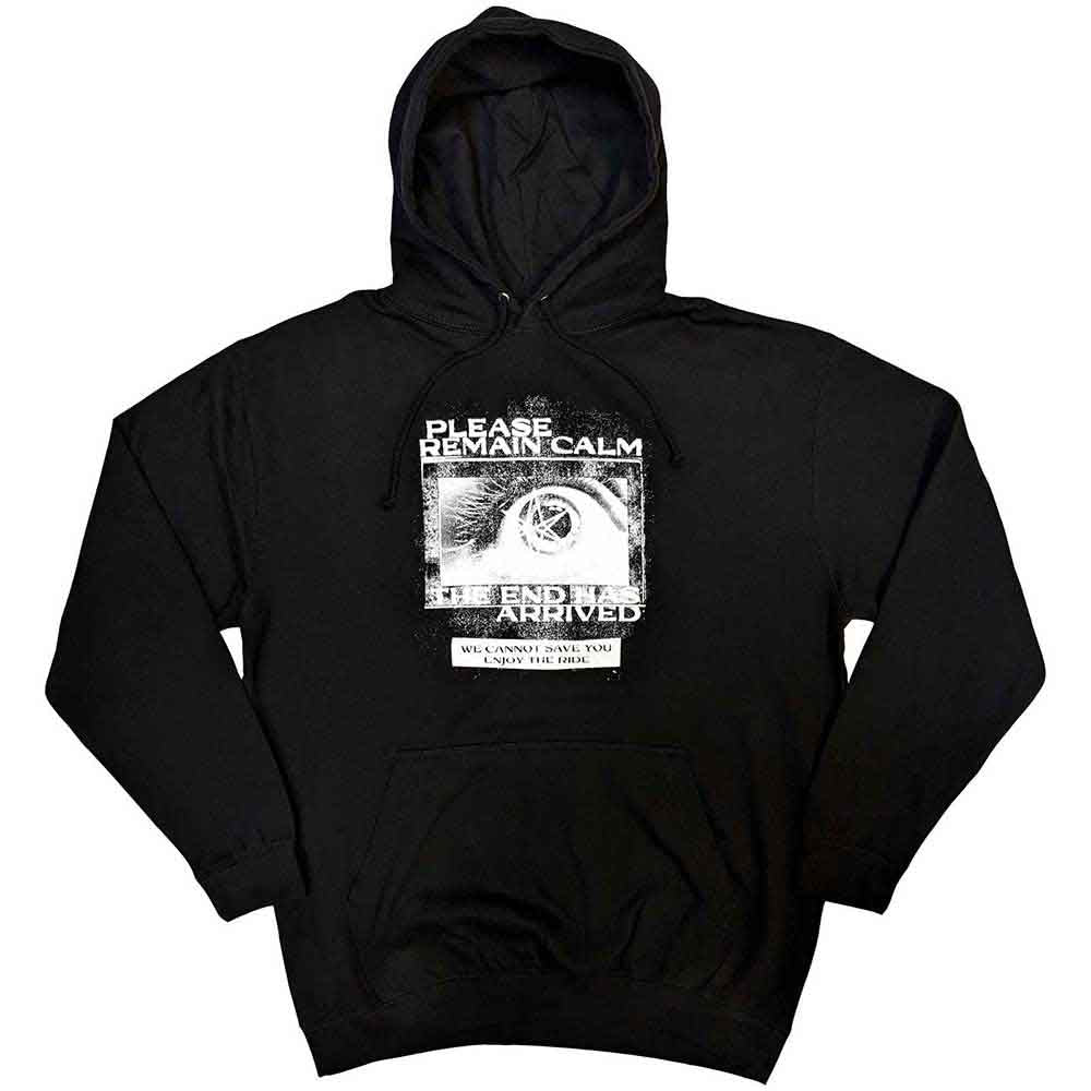 Bring Me The Horizon Unisex Pullover Hoodie Remain Calm FP - Black