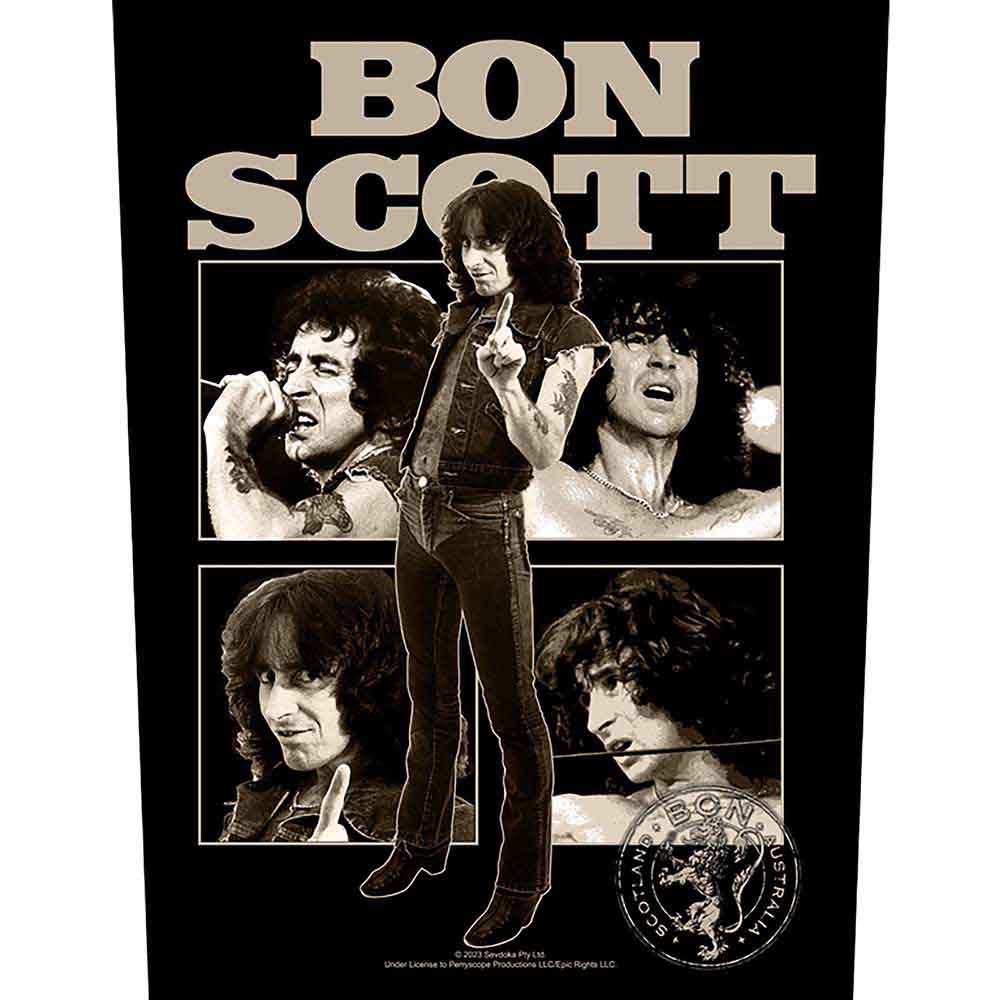 Bon Scott Back Patch Collage