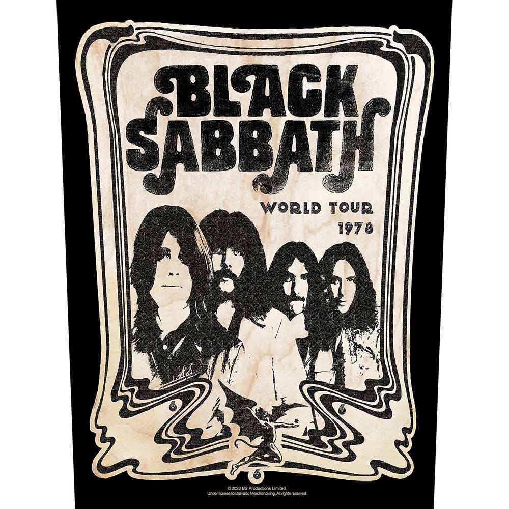 Black Sabbath Back Patch World Tour 1978