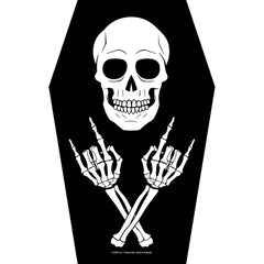 Generic Back Patch Coffin Skeleton