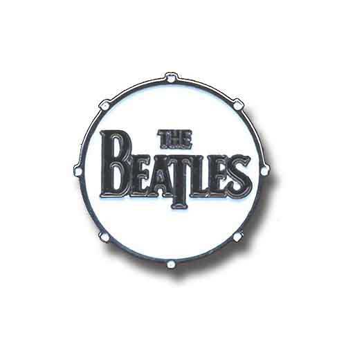 The Beatles Pin Badge Drum Drop T Logo