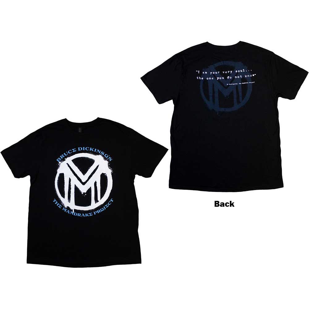 Bruce Dickinson Unisex T-Shirt The Mandrake Project - Black