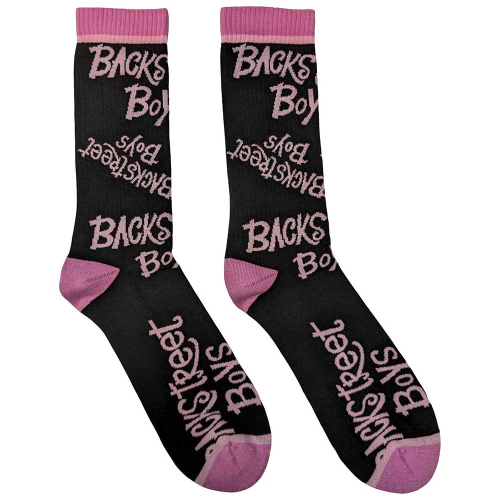 Backstreet Boys Unisex Ankle Socks Logo Repeat - Black
