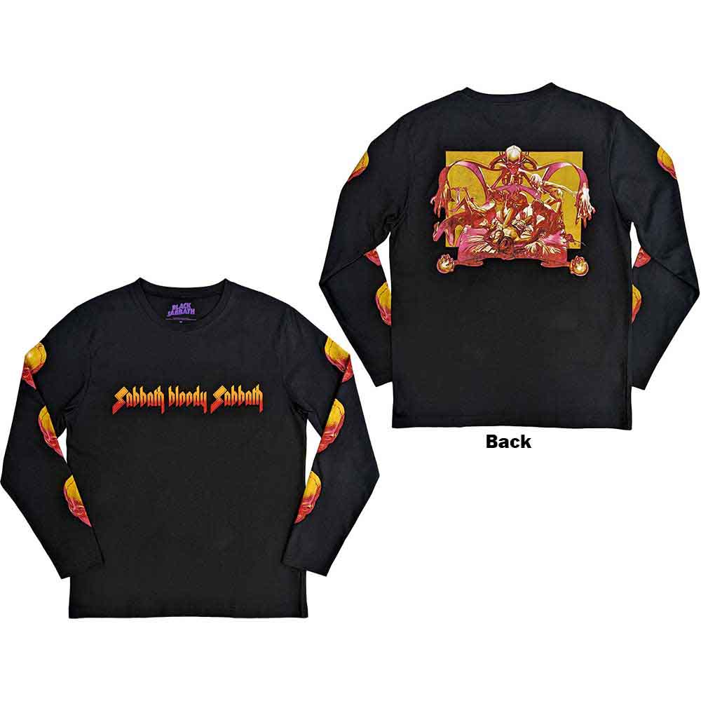 Black Sabbath Unisex Long Sleeve T-Shirt Bloody Sabbath - Black