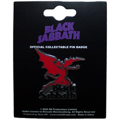 Black Sabbath Pin Badge Logo & Daemon