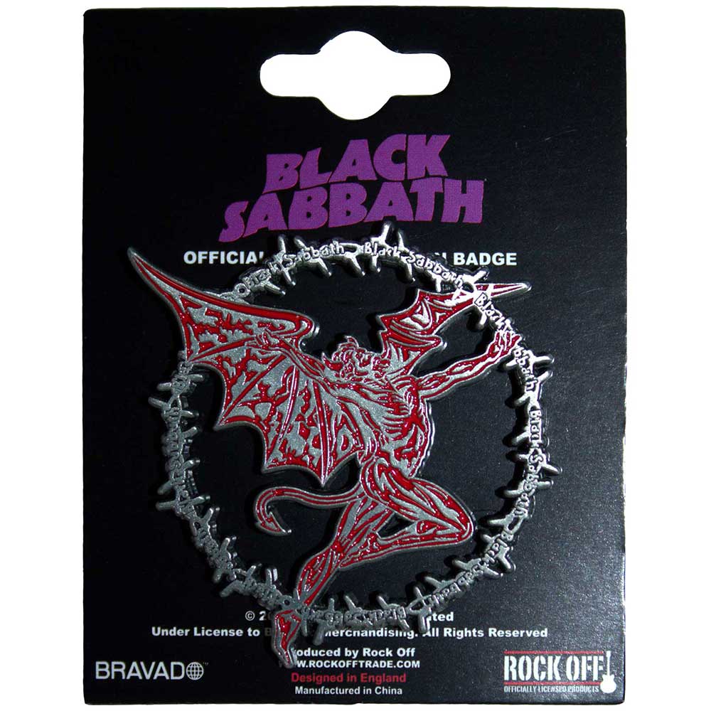 Black Sabbath Pin Badge Daemon Ring